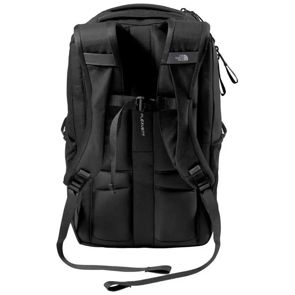 The North Face Stalwart Black Backpack 26L Laptop Sleeve Company Logo